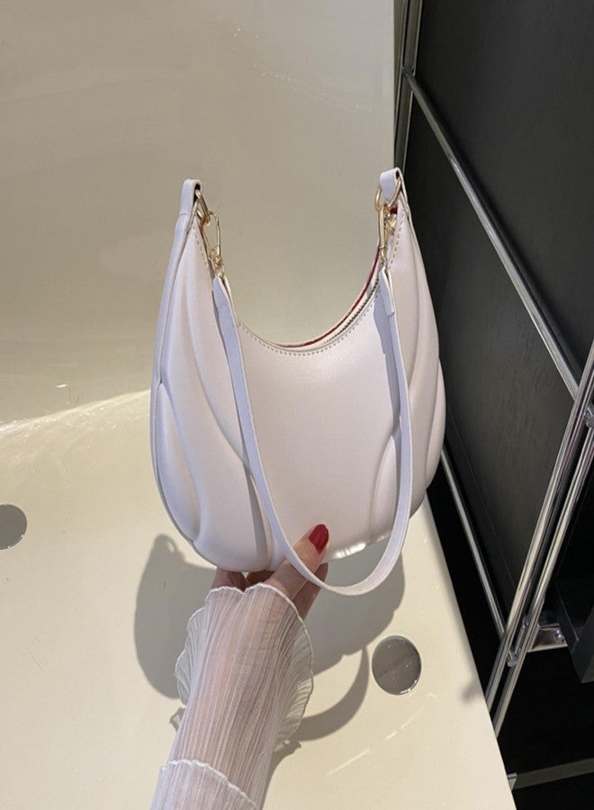 SANTORINI Mini Party handbags for Women | Small size hobo Shoulder bags (White) - Image 4